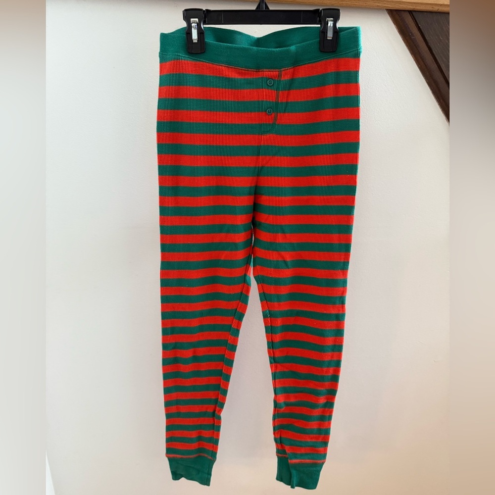 Old Navy Green and Red Striped Holiday Pajama Pants